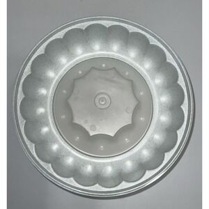 Vintage Tupperware Jello Mold 1201-3 1202-6 Blue Speckle No‎ Lid 2 Pieces 1970s